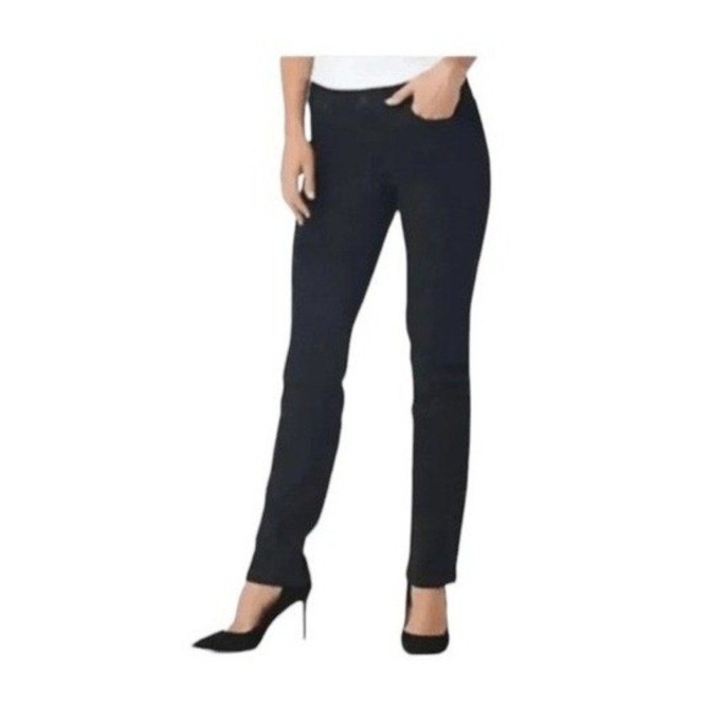 Kut From The‎ Kloth Stevie Straight Leg Jeans Black Wash Denim Classic 6